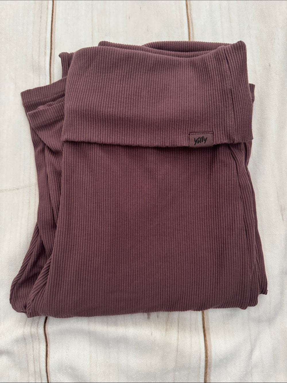 Fabletics Yitty fold over ribbed pants